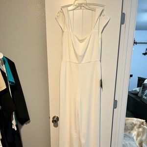 Lulus jumpsuit white